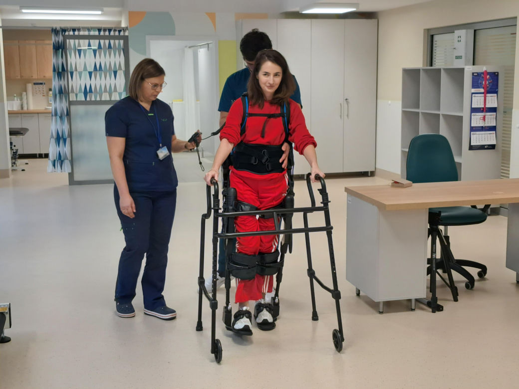Remont Ośrodka Rehabilitacji i pokaz użycia egzoszkieletu - Szpital im. św. Łukasza w Tarnowie