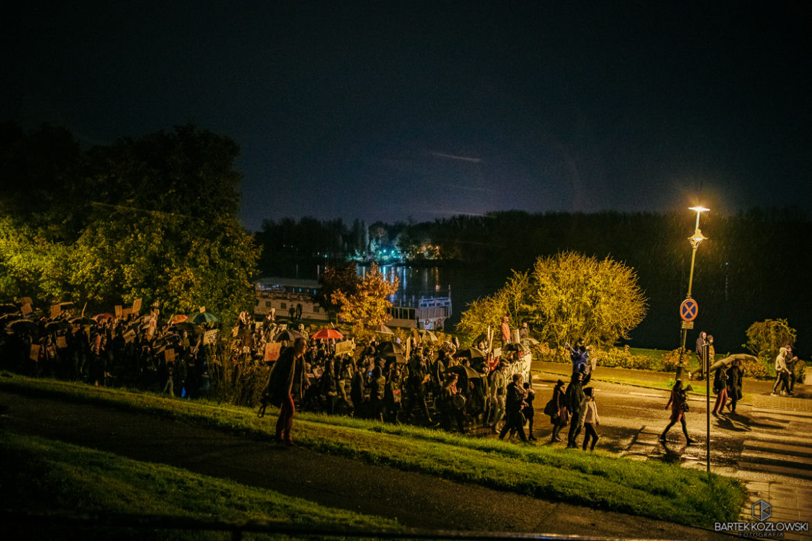 Strajk Kobiet w Toruniu 27.10.2020 - wtorkowy protest i blokada ulic
