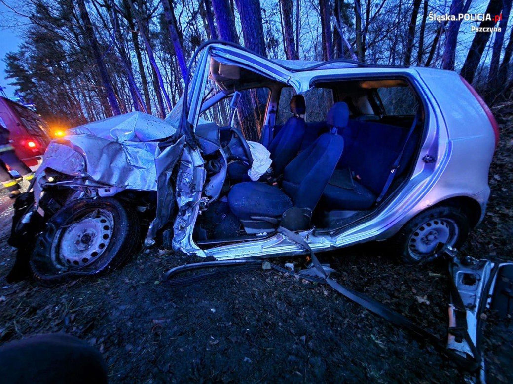 Wypadek w Miedźnej. Kierująca trafiła do szpitala