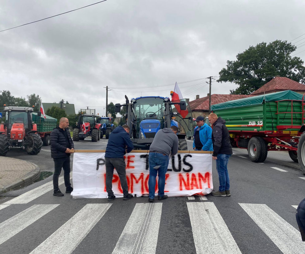 Protest rolników w Łódzkiem 24.08