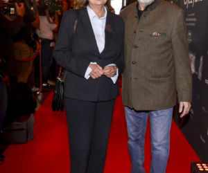 Ministra kultury zachwyciła elegancją na premierze filmu Ojczyzna