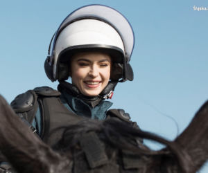Miss Polski z Katowic wstąpiła na jeden dzień do policji. Anna Maria-Jaromin wzięła udział w teście sprawnościowym