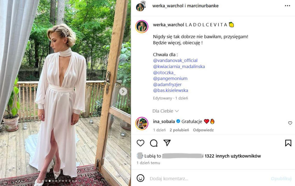 Weronika Warchoł i Marcin Urbanke wzięli ślub