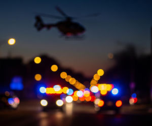 Wypadek hulajnogi w Żyrardowie. Feralny błąd i lot śmigłowcem LPR