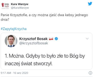 Hasztag #zapytajBosaka bije rekordy popularności w sieci. Zobaczcie najlepsze MEMY!  [GALERIA]