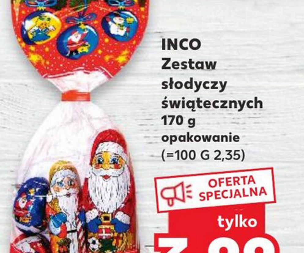 Zestaw słodyczy świątecznych w cenie 3,99 zł/170 g