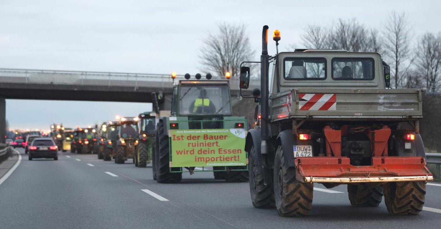 Strajk rolników w Niemczech