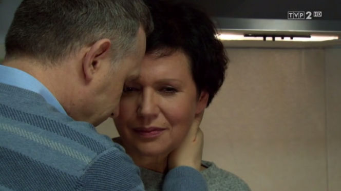 M jak miłość odcinek 1225, Marysia (Małgorzata Pieńkowska), Artur (Robert Moskwa)