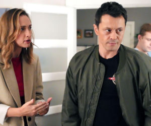 Barwy szczęścia odc. 3339. Asia (Anna Gzyra-Augustynowicz), Daniel (Marcin Bikowski), Hubert (Marek Molak)