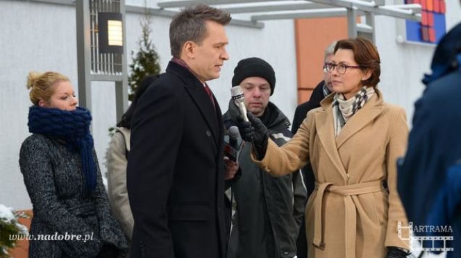 Na dobre i na złe odc. 515. Andrzej Falkowicz (Michał Żebrowski), Anna Popek