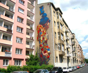 Mural przy Uniwersyteckiej 12