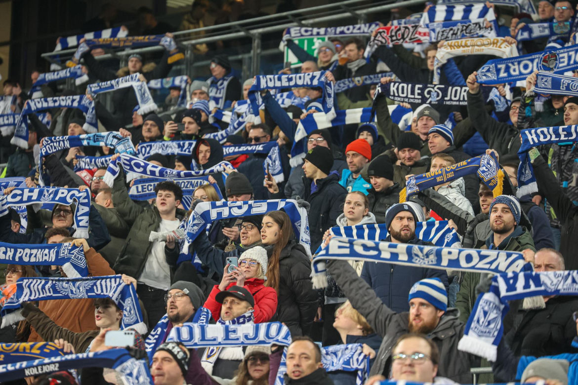 Lech Poznań - Zagłębie Lubin. Tak bawili się kibice na meczu PKO BP Ekstraklasy (10.02.2024)