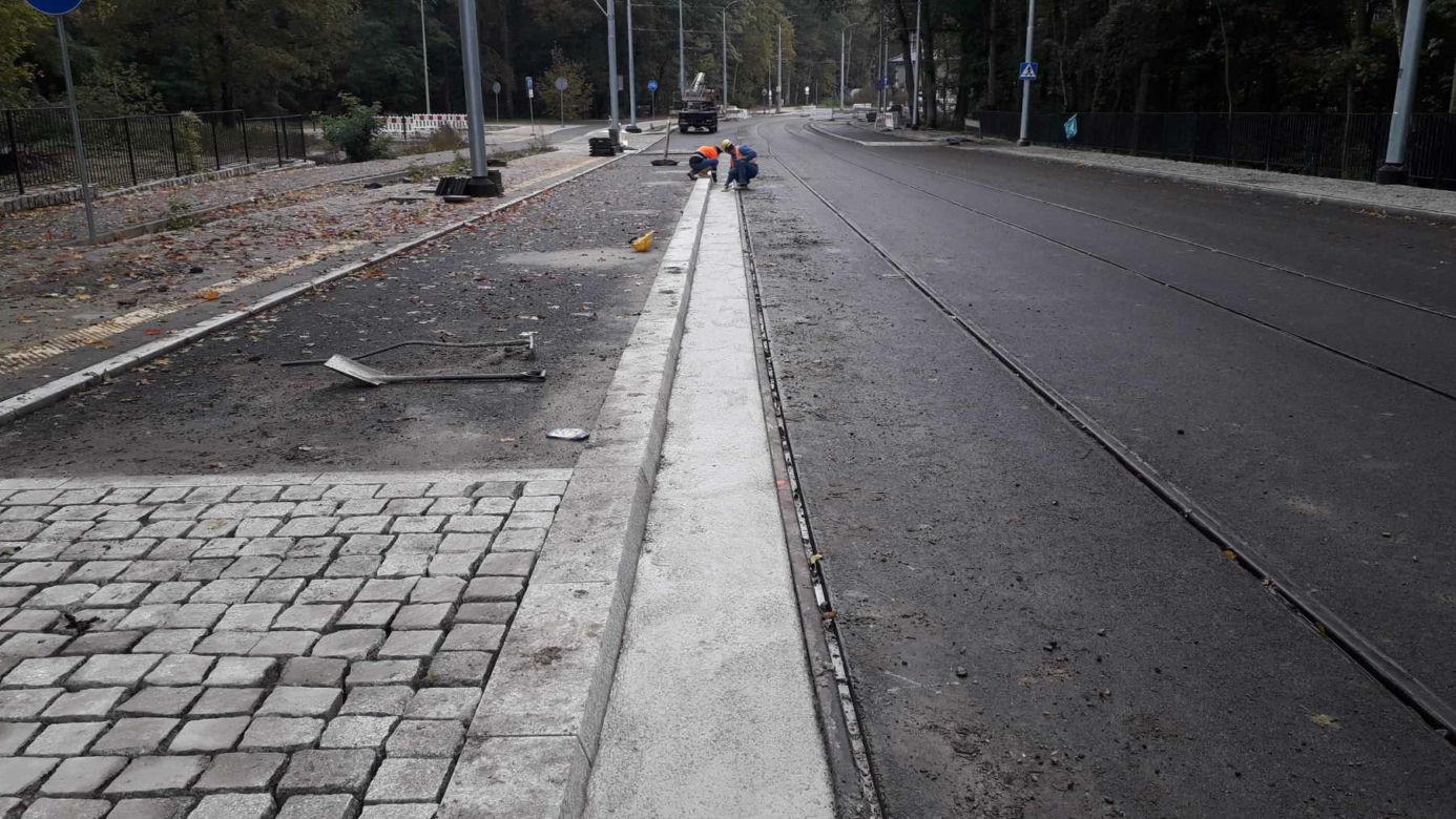Przebudowa ulicy Arkońskiej - październik 2019