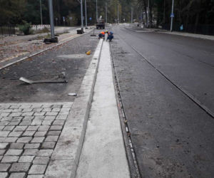 Przebudowa ulicy Arkońskiej - październik 2019