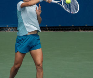 Trening Igi Świątek na US Open