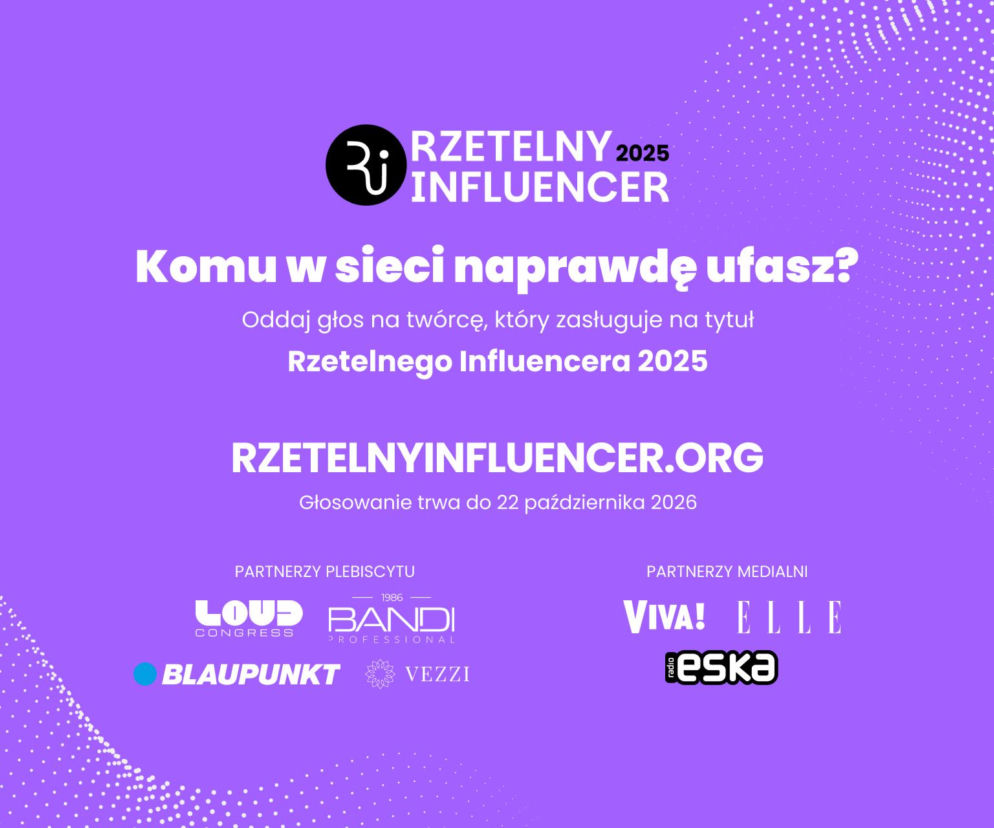 Kto zasługuje na tytuł Rzetelnego Influencera 2025? Ruszyło głosowanie