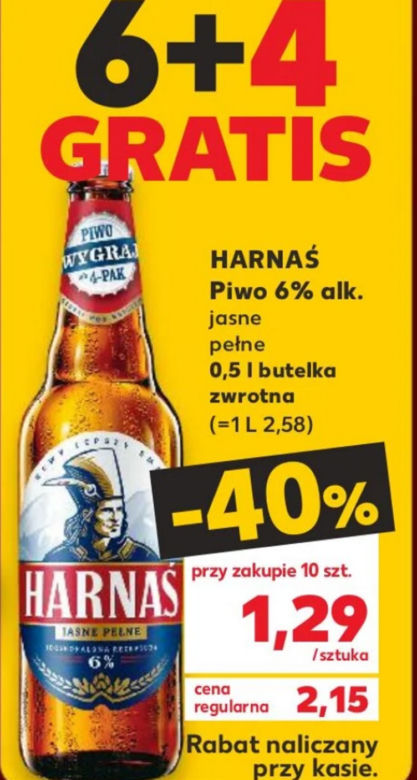 Piwo Harnaś gratis