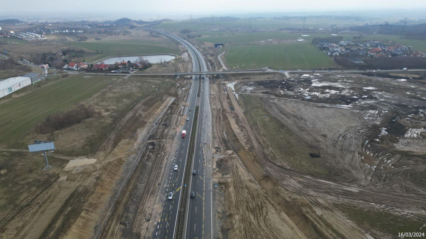 Budowa obwodnicy Metropolii Trójmiejskiej - zdjęcia marzec 2024