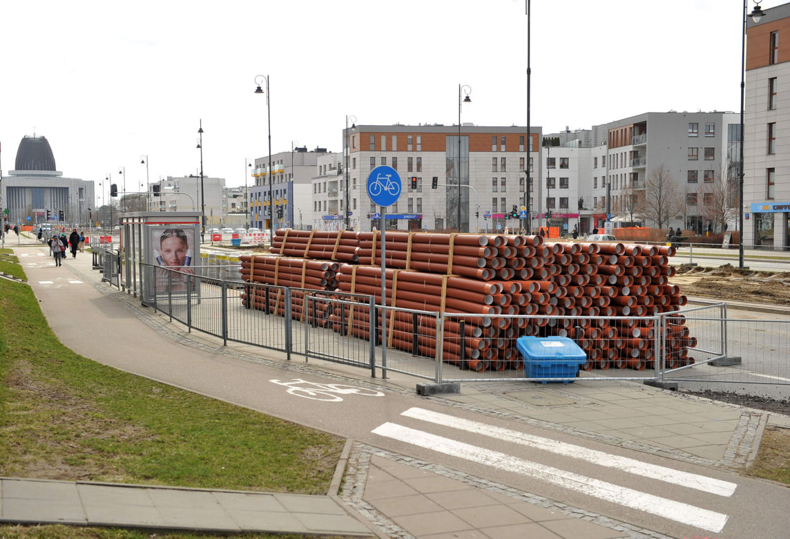 Tak wygląda budowa tramwaju do Wilanowa