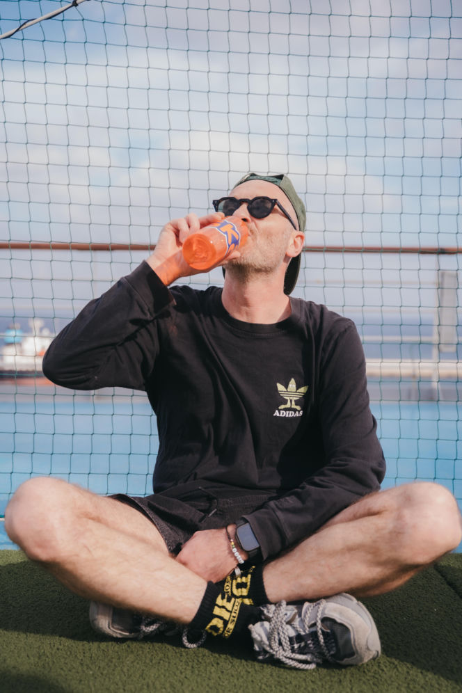 Zagraliśmy w kosza na dachu statku!