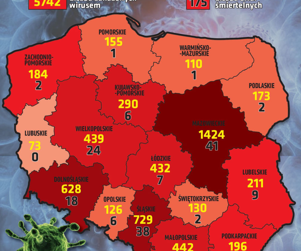 Koronawirus w Polsce. Najnowsze dane 10.04 godz. 10