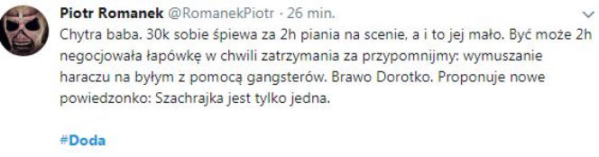 Internauci kpią z zatrzymania Dody