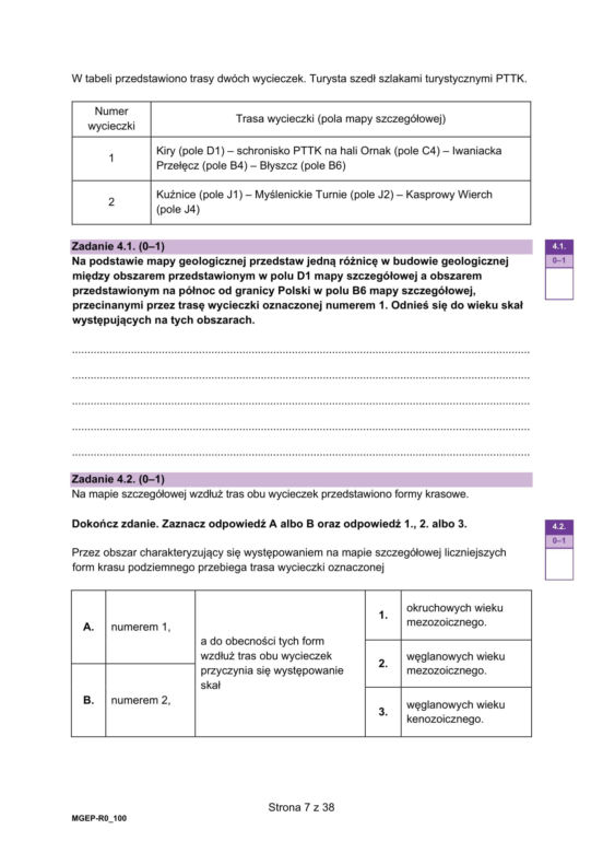 Matura 2025 geografia - odpowiedzi, arkusz CKE  15.05.2025 - Formuła 2023	