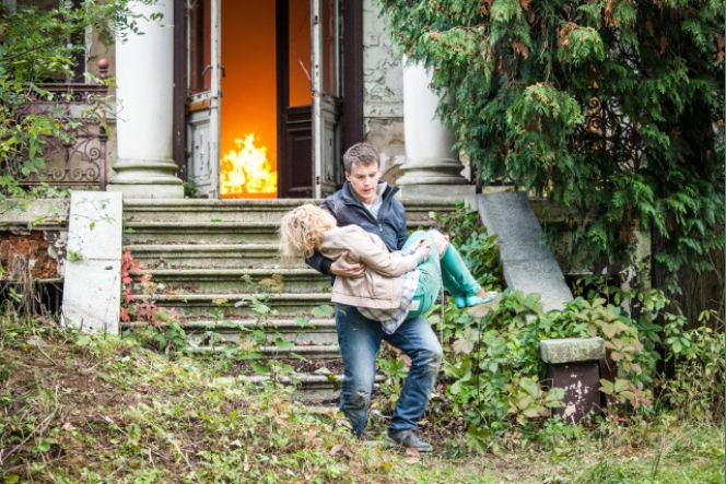 Pierwsza miłość. Sabina (Urszula Dębska), Natan (Krzysztof Kwiatkowski)