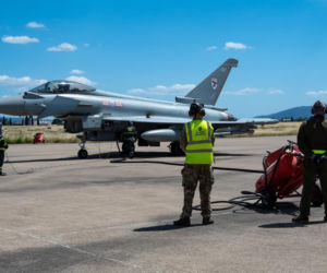 Myśliwiec Eurofighter Typhoon GR4 z 12. Eskadry RAF