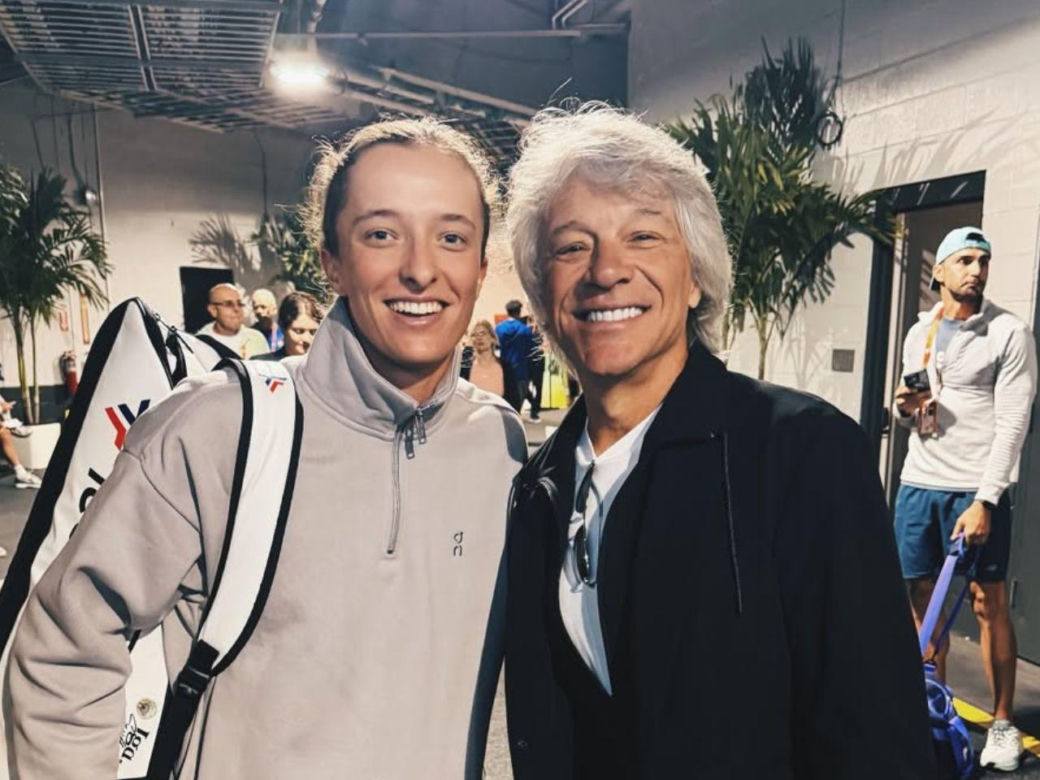 Iga Świątek i Jon Bon Jovi