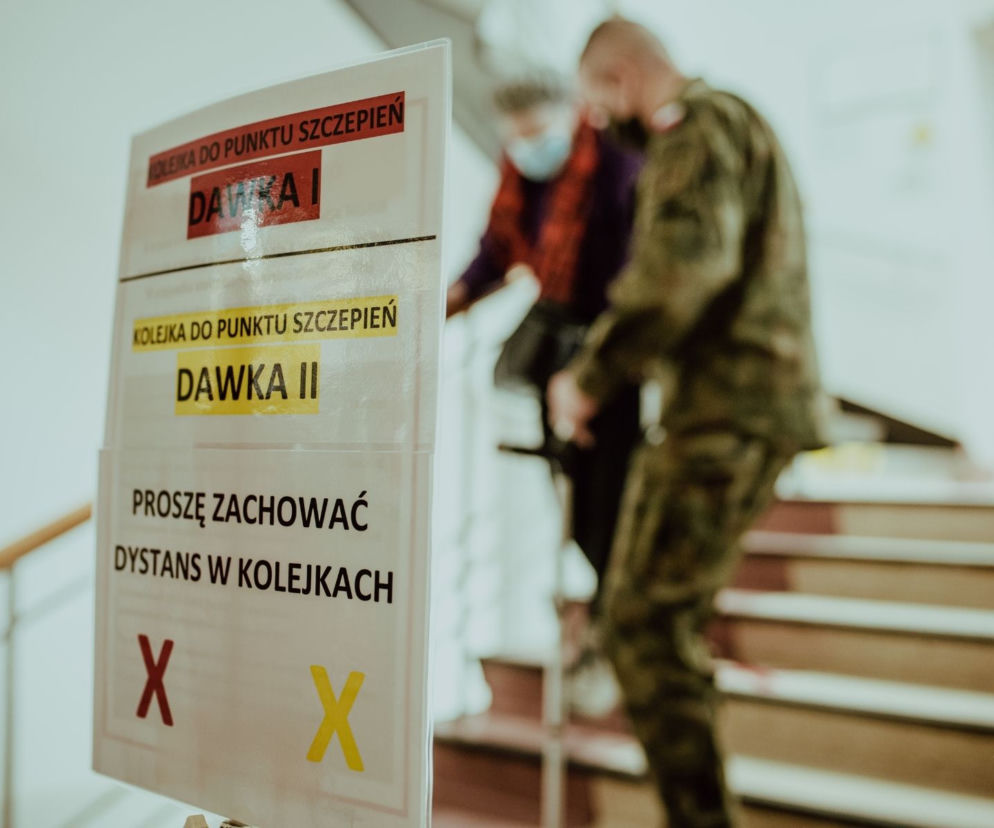 Lubelscy terytorialsi pomagają w punktach szczepień