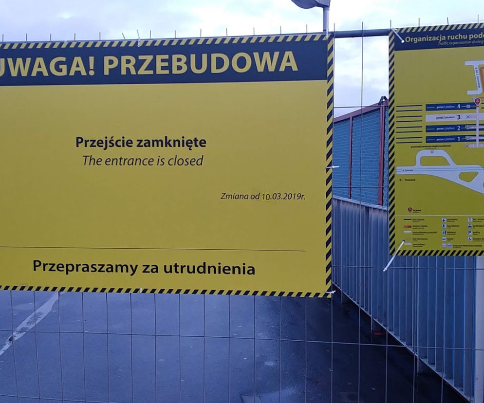Przebudowa starej kładki na dworcu w Szczecinie