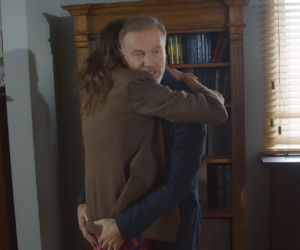 M jak miłość kulisy serialu. Paulina Lipska (Maria Wieczorek), Andrzej Budzyński (Krystian Wieczorek)