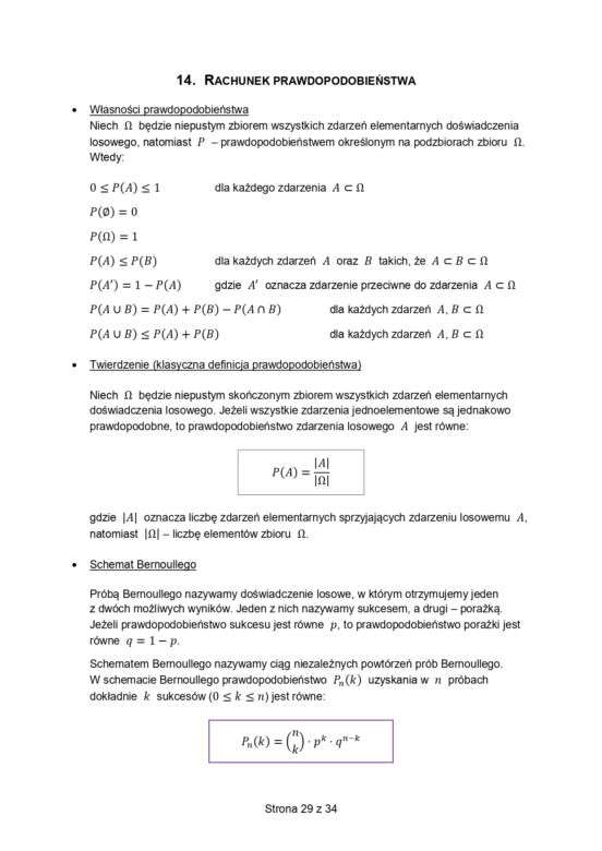 Karta wzorów matematyka matura 2023