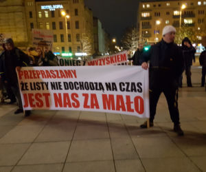 Protest pracowników Poczty Polskiej