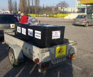 Protest taksówkarzy w Bydgoszczy 
