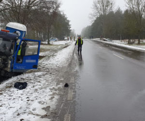Podlaskie. Czołowe zderzenie na DK 65. Dwie osoby w szpitalu