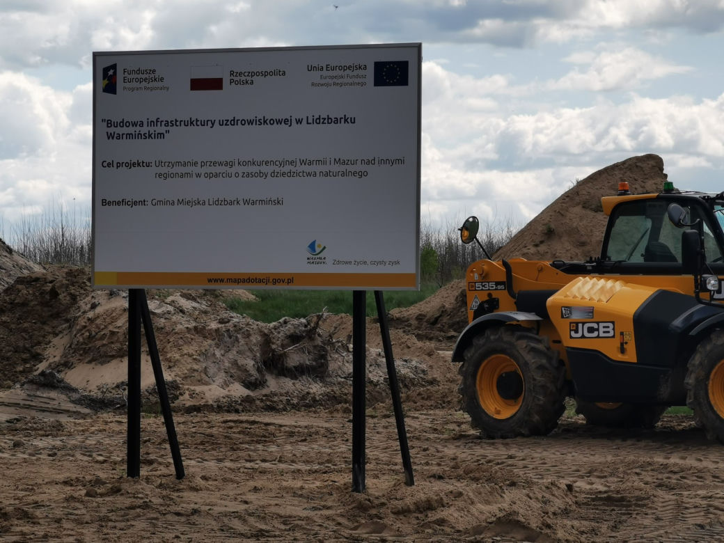 Nowe uzdrowisko na Warmii i Mazurach. Prace przy tężni idą pełną parą