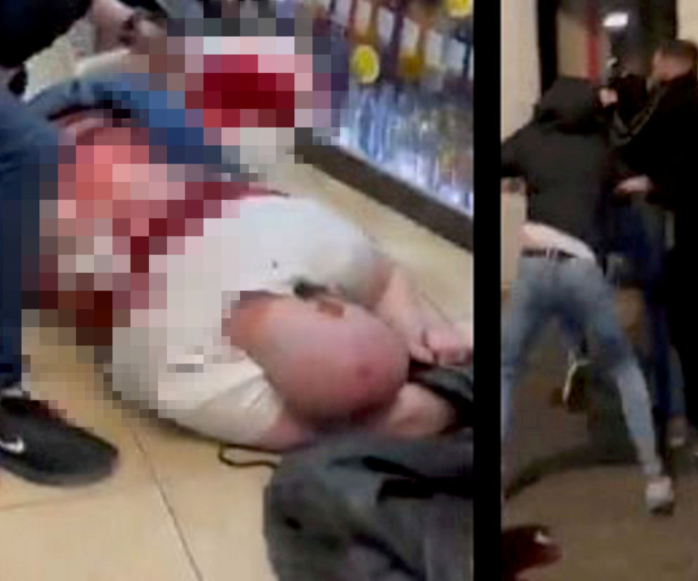 Zabójstwo na Nowym Świecie. 29-latek we krwi na posadzce sklepu. Kolejne wstrząsające nagranie!
