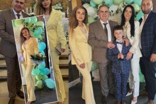 Agnieszka Kotońska świętuje komunię wnuka. 49-letnia gwiazda TTV zachwyciła w żółtym garniturze. Zobaczcie!