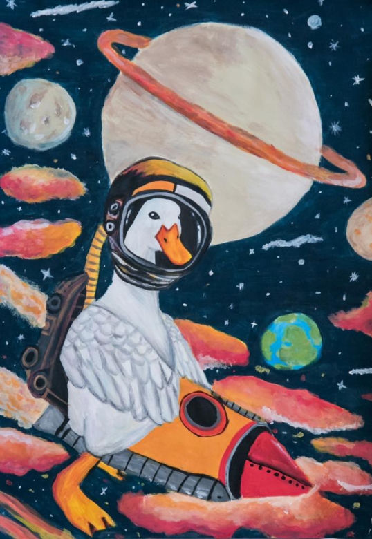 Gęś w kosmosie