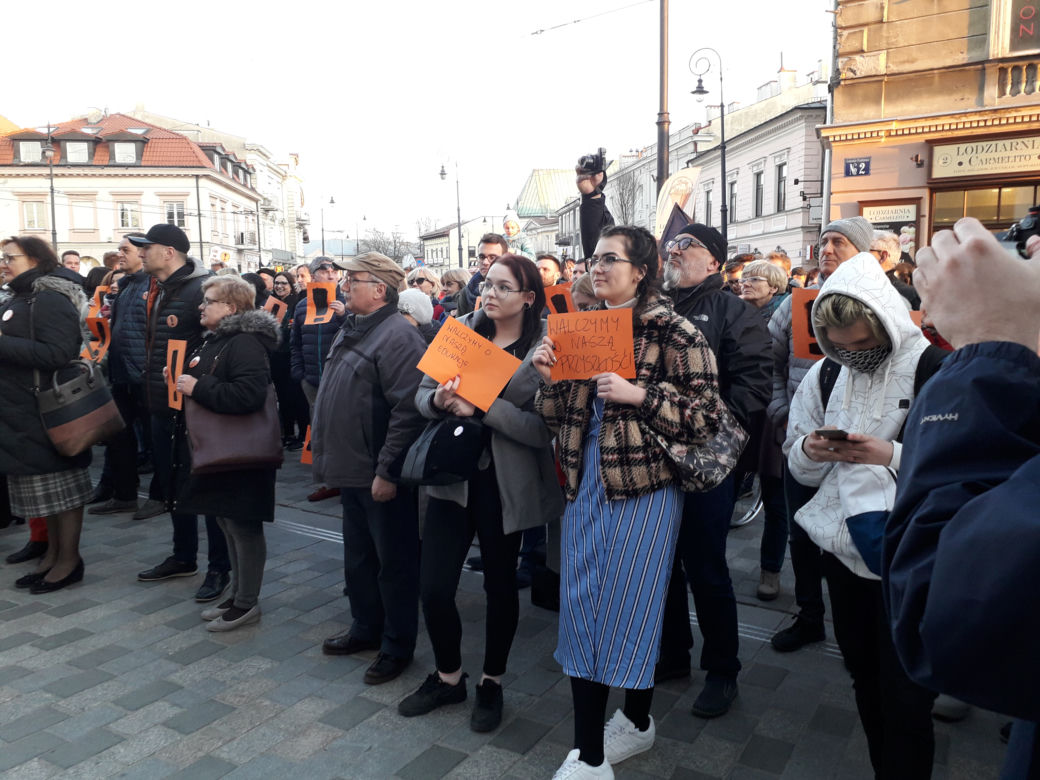 Pikieta poparcia dla nauczycieli