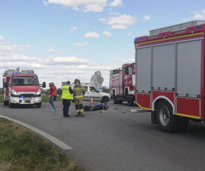 Śmiertelny wypadek motocyklisty pod Brzegiem