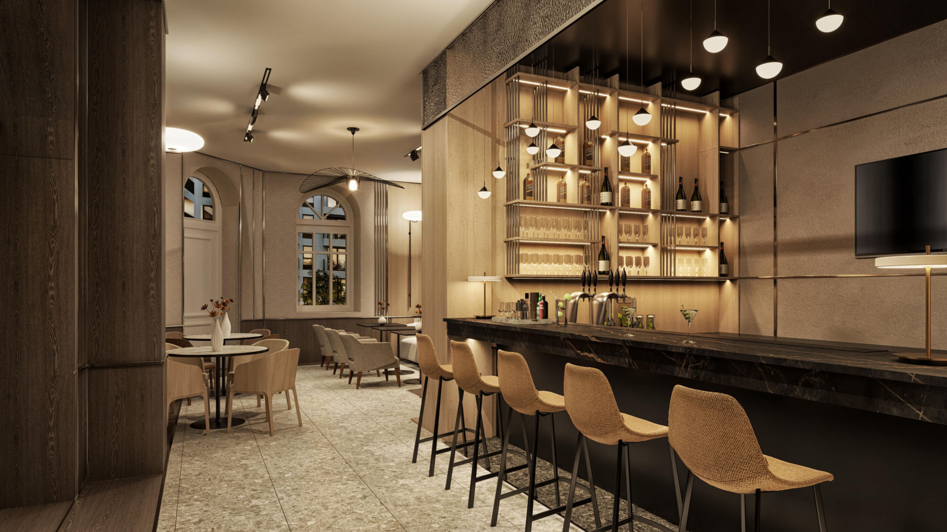 Wnętrza hotelu AC Hotel Warsaw Port Praski