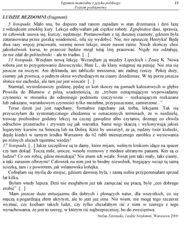 MATURA 2012 POLSKI, poziom PODSTAWOWY 4.05.2012: PYTANIA, TEMATY, ARKUSZE, ODPOWIEDZI
