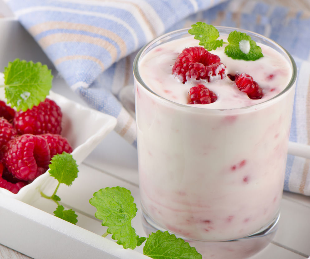 Mrożony jogurt malinowy