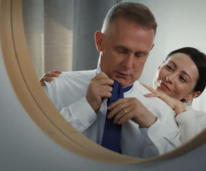 M jak miłość. Joanna (Dominika Sakowicz), Artur (Robert Moskwa)