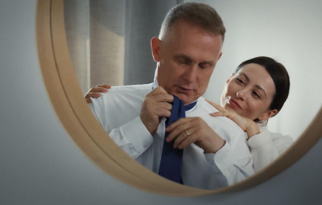 M jak miłość. Joanna (Dominika Sakowicz), Artur (Robert Moskwa)