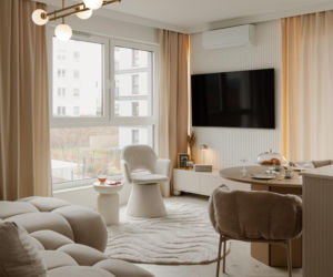 Soft minimalizm w gdyńskim apartamencie - projekt Agata Piltz