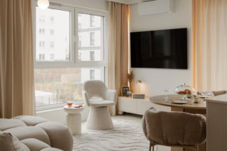 Soft minimalizm w gdyńskim apartamencie - projekt Agata Piltz